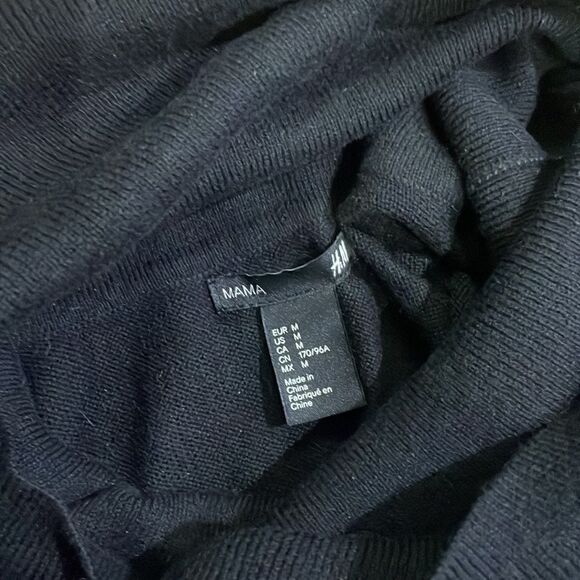 H&M Mama black sweater tunic sz M - Picture 2 of 2